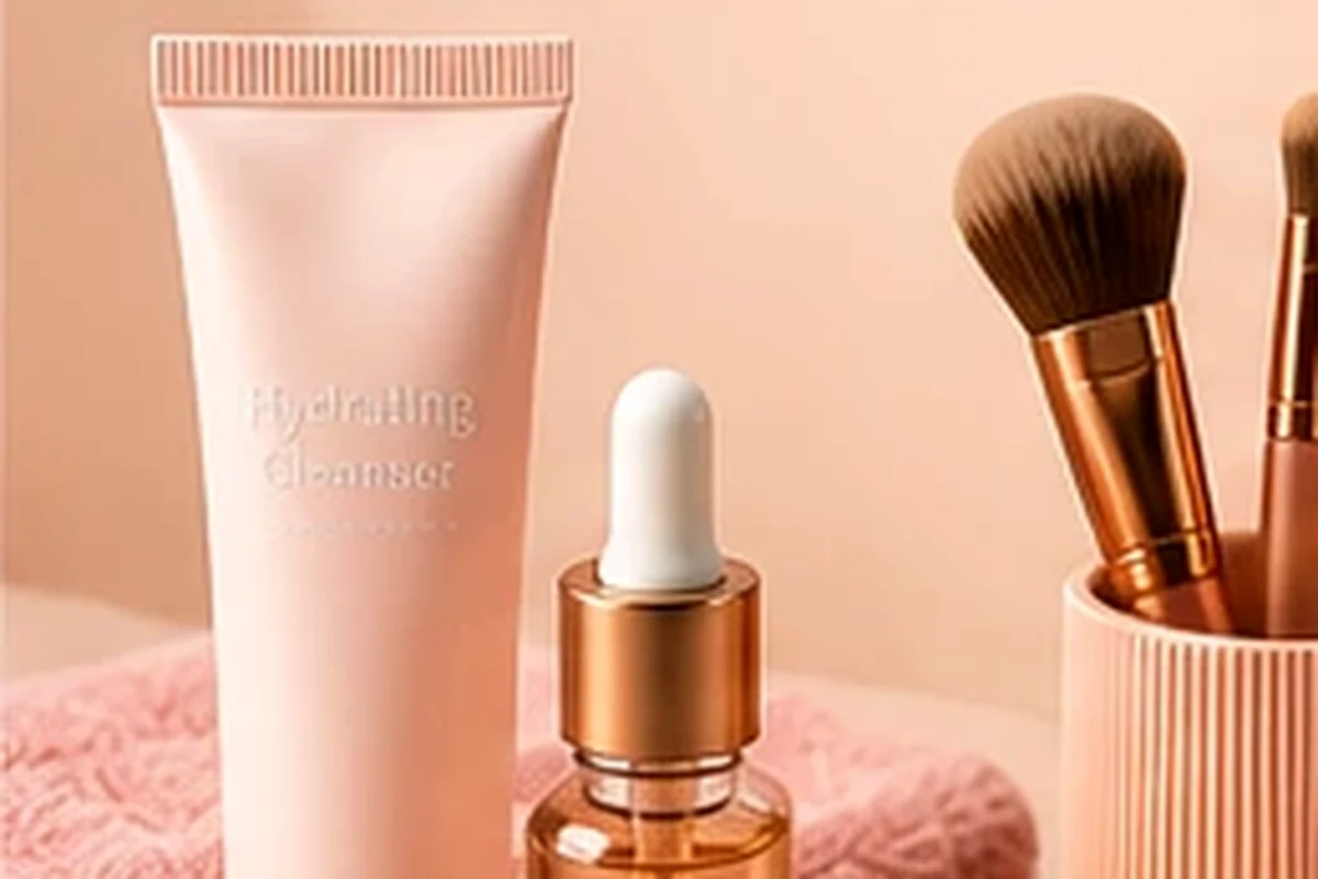 Editorial beauty and makeup organization image; not the exact merchant product
